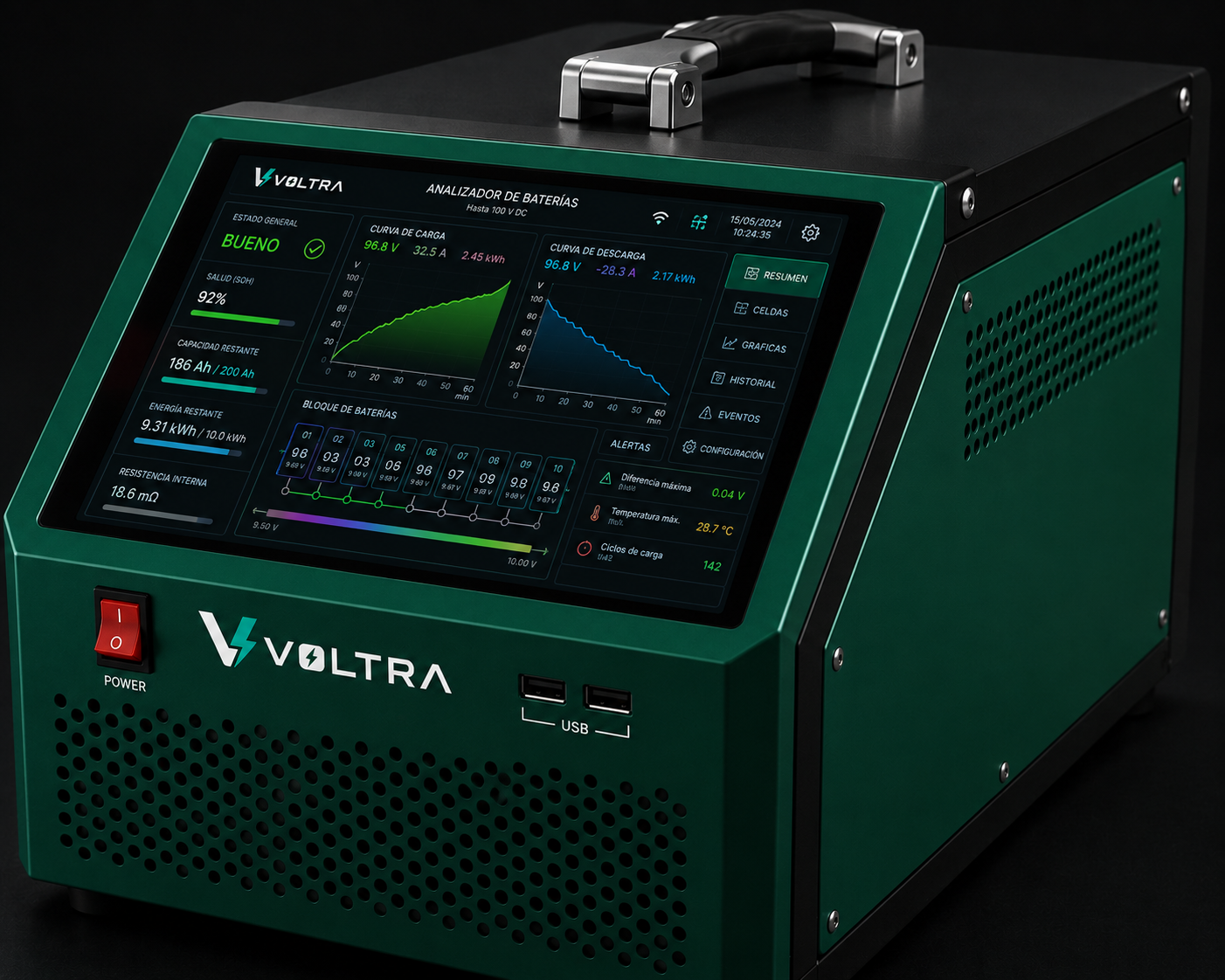 Analizador VOLTRA Hybrid hasta 350 V